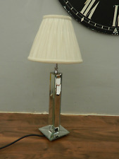 Laura Ashley Battersby mirror glass lamp + Laura Ashley Pleated ivory Shade for sale  Shipping to South Africa