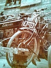 Foto Motorrad Werkstatt Berlin ca. 1910 Oldtimer Moped Corona Presto Brennabor  comprar usado  Enviando para Brazil