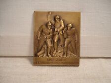 Plaquette médaille bronze d'occasion  Villiers-sur-Marne