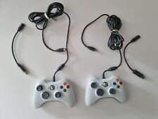 🕹2x Oryginalny kontroler Xbox 360 Biały joystick Microsoft Przewodowy 🎮 na sprzedaż  Wysyłka do Poland