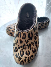 Usado, CROCS FREESAIL Zuecos Mujer 9 Zapatos FELPA Forrado Leopardo Animal Estampado Excelente  segunda mano  Embacar hacia Argentina