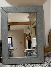 Industrial style mirror for sale  MARKET RASEN