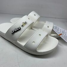 Used, Crocs Classic Sandals Two-Strap Slippers Slides, Size UK 12, EUR 48/49, White for sale  Shipping to South Africa