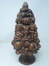 Used, Vintage Holland Mold Fruit Tree Centerpiece Ceramic Topiary Brown  15” X 8" for sale  Newport