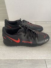 Used, Nike Phantom Football Boots Size 7 Black Astro Turf Soles Lace Up Trainers Boys for sale  Shipping to South Africa