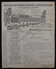 Facture paris 1910 d'occasion  Nantes-