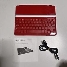 Cubierta de teclado ultrafina Logitech roja inalámbrica Bluetooth roja para iPad 920-004925, usado segunda mano  Embacar hacia Argentina