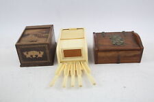 wooden cigarette box for sale  LEEDS