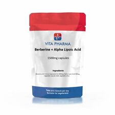 Berberine + Alpha Lipoic Acid  1500mg capsules VITAPHARMA for sale  Shipping to South Africa