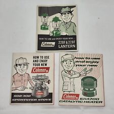 Vtg coleman instruction for sale  Salina