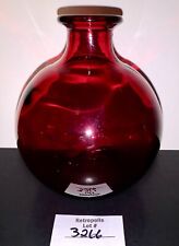 Red glass round for sale  Edmond