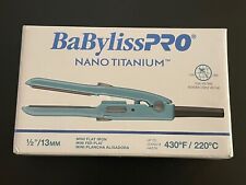 BaBylissPRO Babyliss Pro Nano Titanium Flat Iron 1/2 In. Dual Voltage for sale  Shipping to South Africa