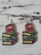 Book lover earrings for sale  Akron