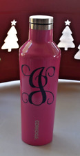 CORKCICLE Monogram "J" 16oz ROSE PINK Canteen Triple Insulated Stainless Steel for sale  Shipping to South Africa