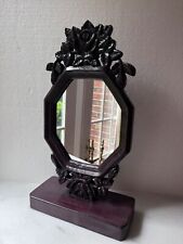 RARE Antique Victorian Walnut  Mirror  Hand-Carved Floral Details for sale  Shipping to South Africa