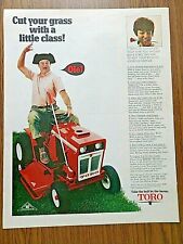 Toro 1970 cortadora de césped tractor de jardín anuncio corta tu césped con un poco de clase OLE segunda mano  Embacar hacia Argentina