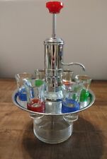 Retro Vintage United Liquor Rotary Dispenser Chrome/Glass Bar. Holiday Entertain for sale  Shipping to South Africa