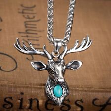 Silver turquoise deer for sale  Flushing