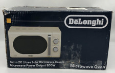 De'Longhi 20L Argento Flora 800W Standard Microwave P80H20LKJ- Cream USED for sale  Shipping to South Africa