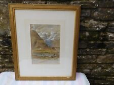 Victorian watercolour norwegia for sale  BROMYARD