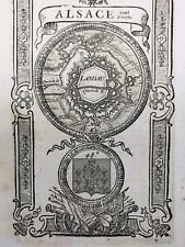 Cochecito IN Der Pfalz En 1736 Alsacia Raro Grabado Heráldica Vauban Zpocalypse, usado segunda mano  Embacar hacia Argentina