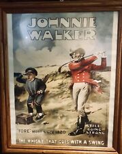 "Póster de golf vintage de Johnnie Walker ""EL WHISKY QUE VA CON UN SWING"".", usado segunda mano  Embacar hacia Argentina