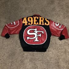 Vintage San Francisco 49ers Genuine Leather Jacket 90s See Pictures For Sizing, used for sale  Eau Claire