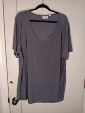 Attitudes by Renee Stretchy Grey Top Size 2XL for sale  Shipping to South Africa