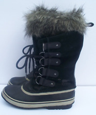 Sorel Womens Ladies Black Joan of Arctic Faux Fur Winter Boots Size US 8 for sale  Shipping to South Africa