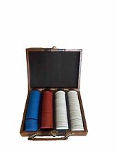 Poker chips leather for sale  Bakersfield