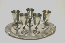 Pewter cordial cups for sale  Shipping to Ireland