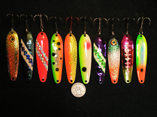 New 3 1/4" Salmon Trout Walleye Trolling Spoons Downrigger Fishing Lures for sale  Shipping to South Africa