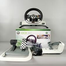 Microsoft Xbox 360 Wireless Steering Wheel & Pedals Official Racing Car Accs -CP for sale  Shipping to South Africa
