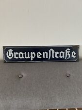 Graupenstraße emailschild str gebraucht kaufen  Schwerin