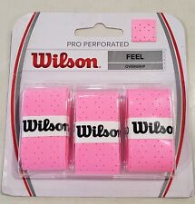 Raquetes de tênis profissionais perfuradas Wilson sobre aderência, rosa tamanho único comprar usado  Enviando para Brazil