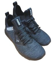 Size 10.5 - PUMA Enzo Beta Woven Low Black Clean Sneakers Pull On Laces.  for sale  Shipping to South Africa