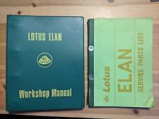 Lotus elan service for sale  WITHAM
