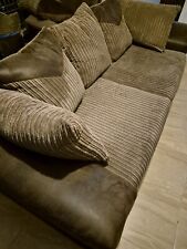 Seater brown fabric for sale  LONDON