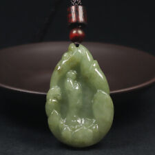 Certified Grade A 100% Natural Green Jadeite Jade Pendant Handmade Buddha 16807 for sale  Shipping to South Africa