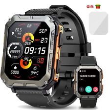2024 New Blood Pressure Smart Watch Men Military Fitness Tracker Wristwatch for sale  Shipping to South Africa
