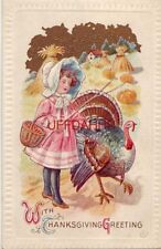 Embossed thanksgiving greeting for sale  Schofield