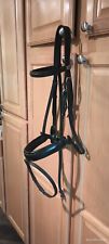 Stubben Passier Dressage Large Horse Bridle Black Leather Crank Nose, used for sale  Shipping to South Africa