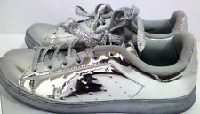 Tênis/sapato feminino QUPID prata metálico espelho - cadarços prata glitter (8 Reg.), usado comprar usado  Enviando para Brazil
