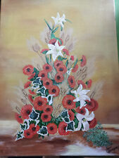 Tableau peinture bouquet d'occasion  Metz-