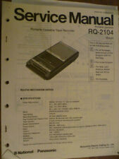 Manual de serviço gravador de cassete Panasonic RQ-2104, usado comprar usado  Enviando para Brazil