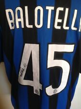 Maglia di Mario Balotelli ( Inter ) originale autografata per collezionisti usato  Carpi