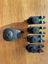 Set Of 4 Bite Alarms And Receiver- Carp Fishing for sale  Shipping to South Africa