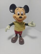 Muñeca figura de goma posable de 8" vintage de Mickey Mouse con ropa Walt Disney Prod , usado segunda mano  Embacar hacia Argentina