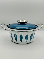 Catherine Holm Blue On White Casserole Dish Dutch Oven Lotus Enamelware 1 Qt for sale  Shipping to South Africa