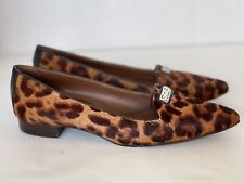 Zapatos Mocasines Brighton “Eve” Estampado Leopardo Pelo de Becerro Planos EE. UU. Talla 8,5 M segunda mano  Embacar hacia Argentina